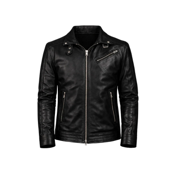 Men's Legacy Black Leather Biker Jacket