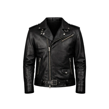 Allaric Alley Black Leather Biker Jacket