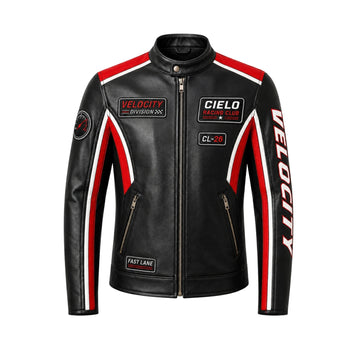 Cielo Velocity Custom Racer Cowhide Leather Jacket