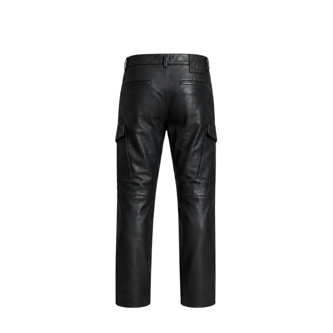 Men's Loose-Fit Sheepskin Leather Cargo Pants – Premium Utility Leather Trousers