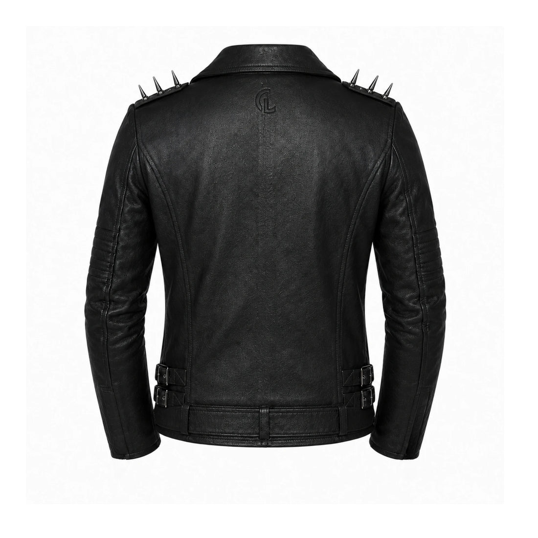 Ironclad Renegade Men’s Black Cowhide Spiked Leather Biker Jacket