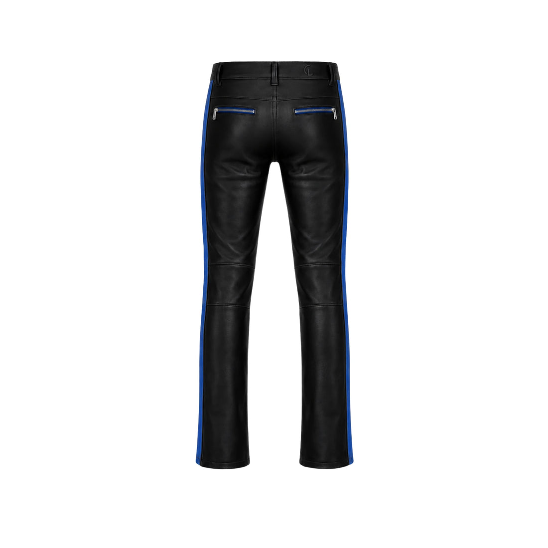 Cobalt Vortex Men’s Black & Blue Sheepskin Leather Moto Pants