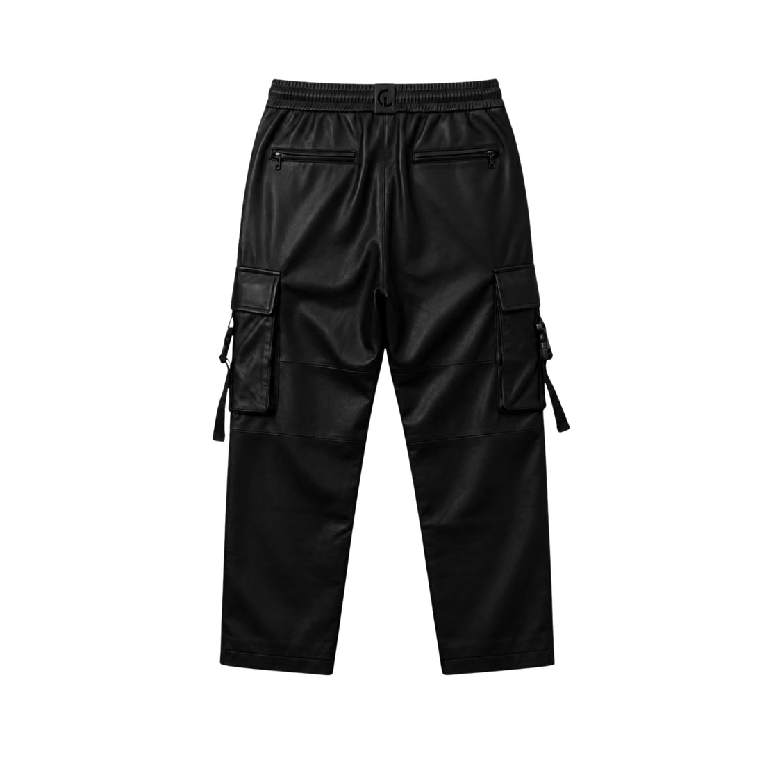 Men's "Shadow Utility" Genuine Sheepskin Leather Cargo Pants – Relaxed Fit Drawstring Tactical Trousers