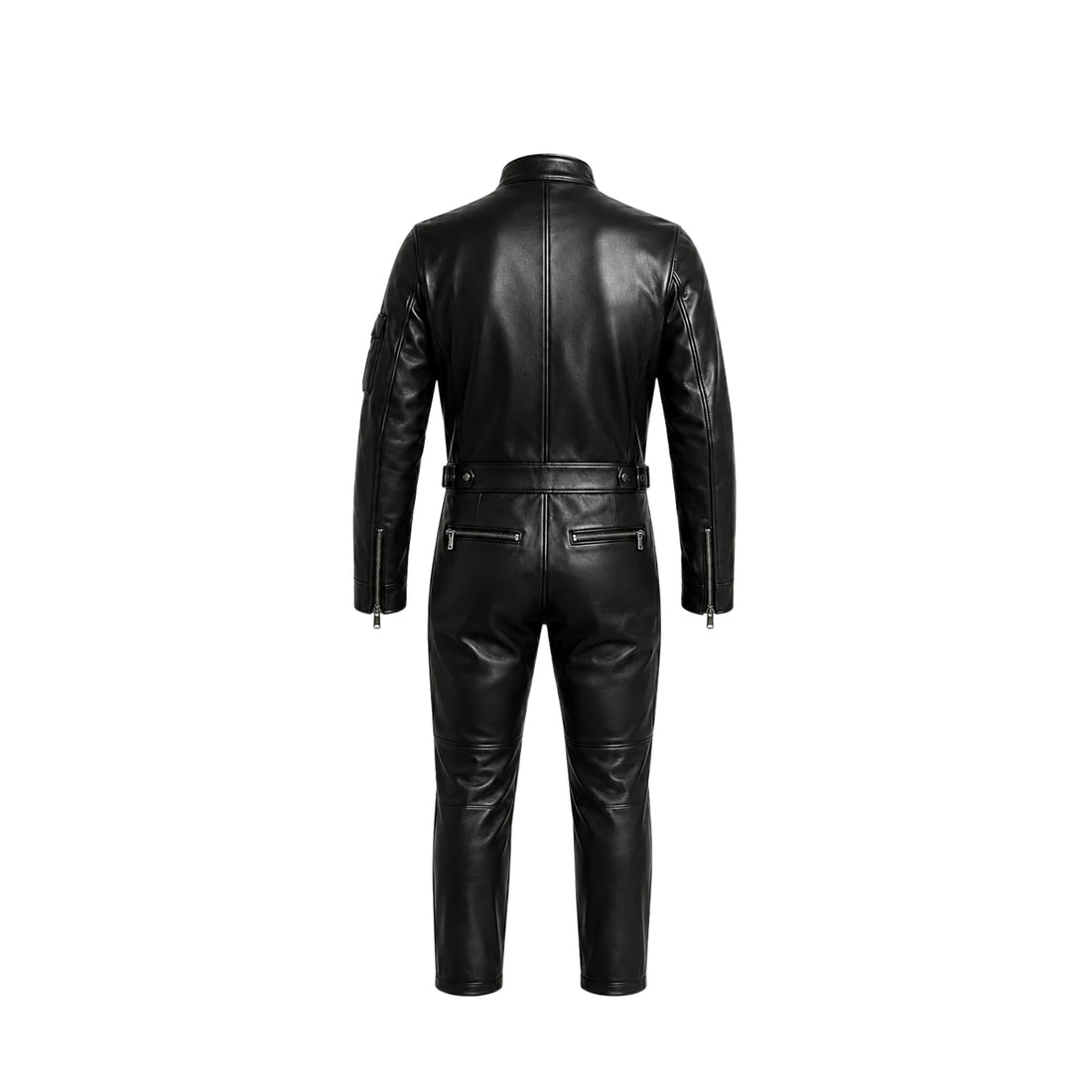 Vanguard Apex Men’s Black Sheepskin Leather Flight Suit