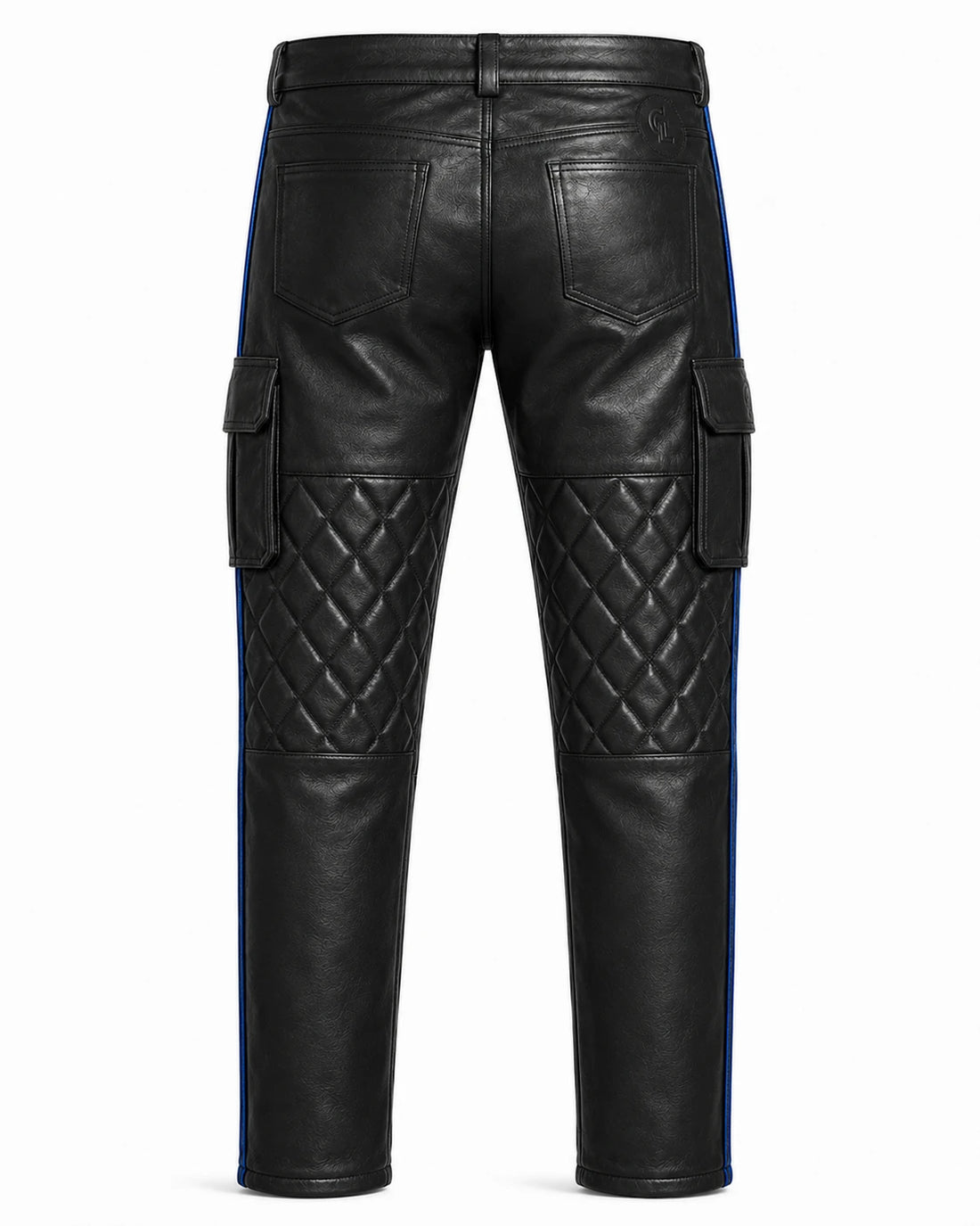 Shadowline Men’s Black Sheepskin Quilted Leather Cargo Pants