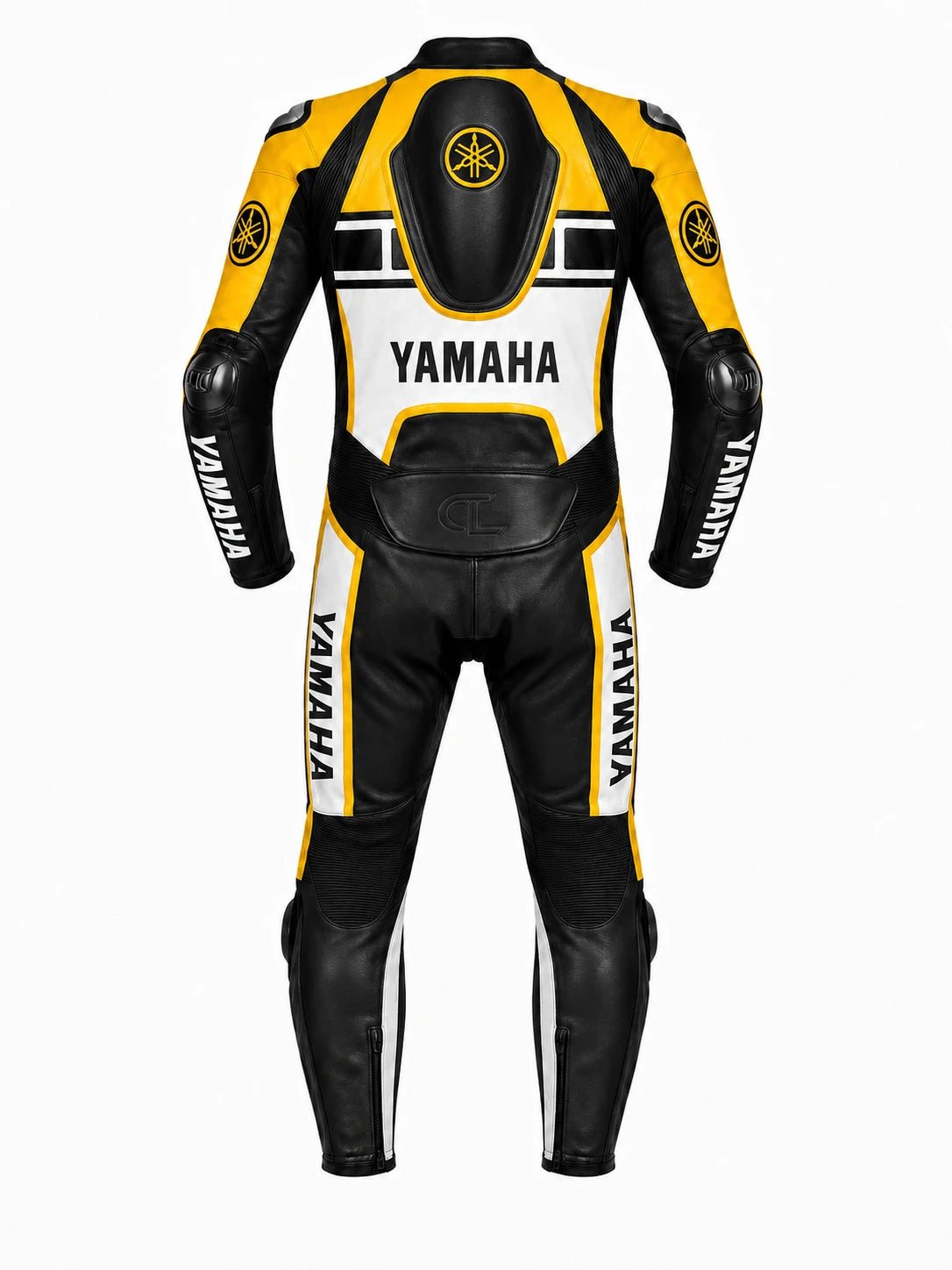 VoltStrike GP Men’s Yellow Black Leather Motorcycle Racing Suit