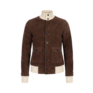 Sasha A1 Women's Mocha Suede Bomber Jacket – Premium Genuine Goat Suede Heritage Flight Jacket