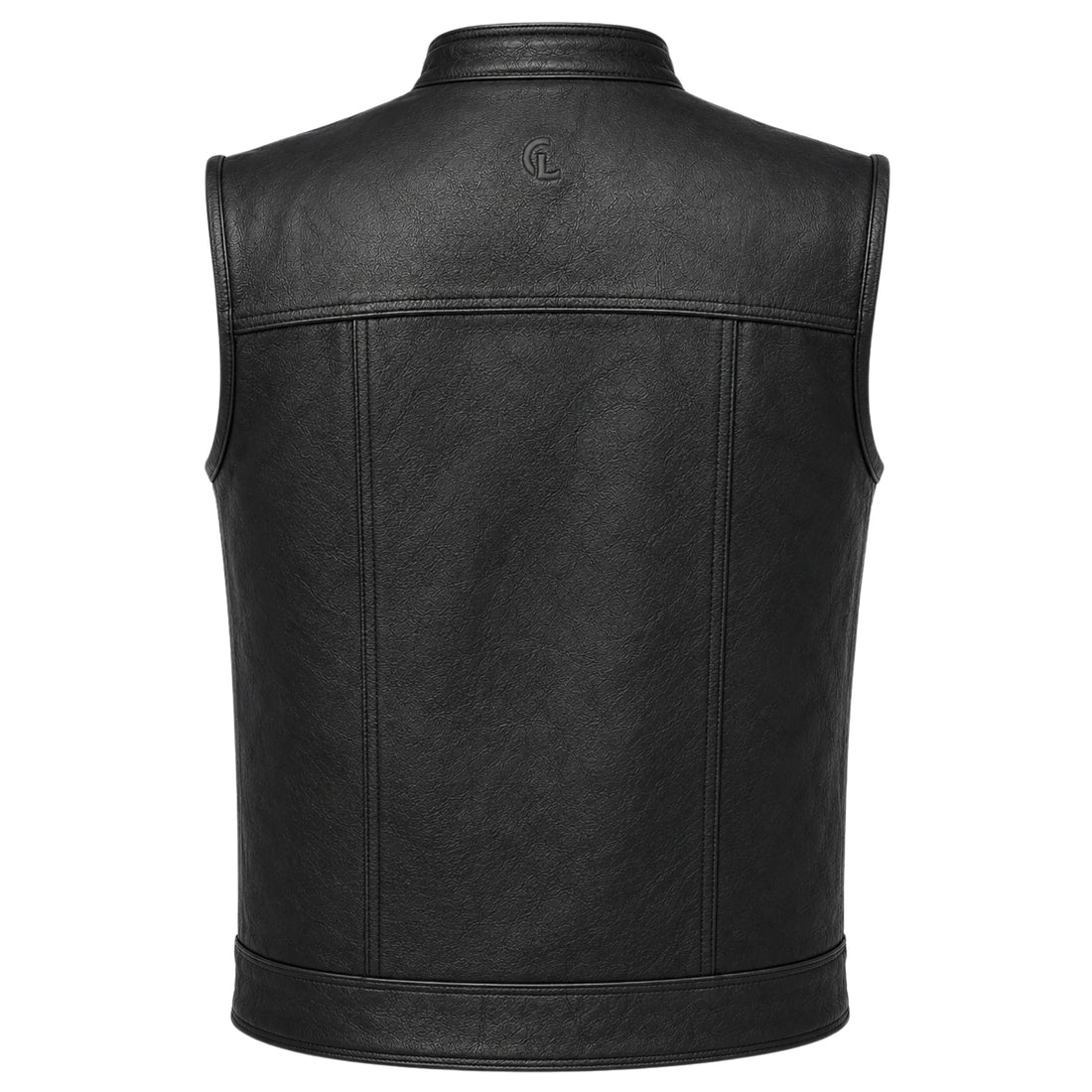 Cielo Ironcrest Men’s Black Sheepskin Leather Moto Vest