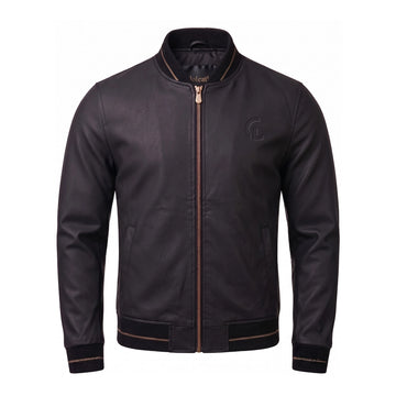 Cielo Leather "The Mercer" Premium Genuine Sheepskin Bomber Jacket